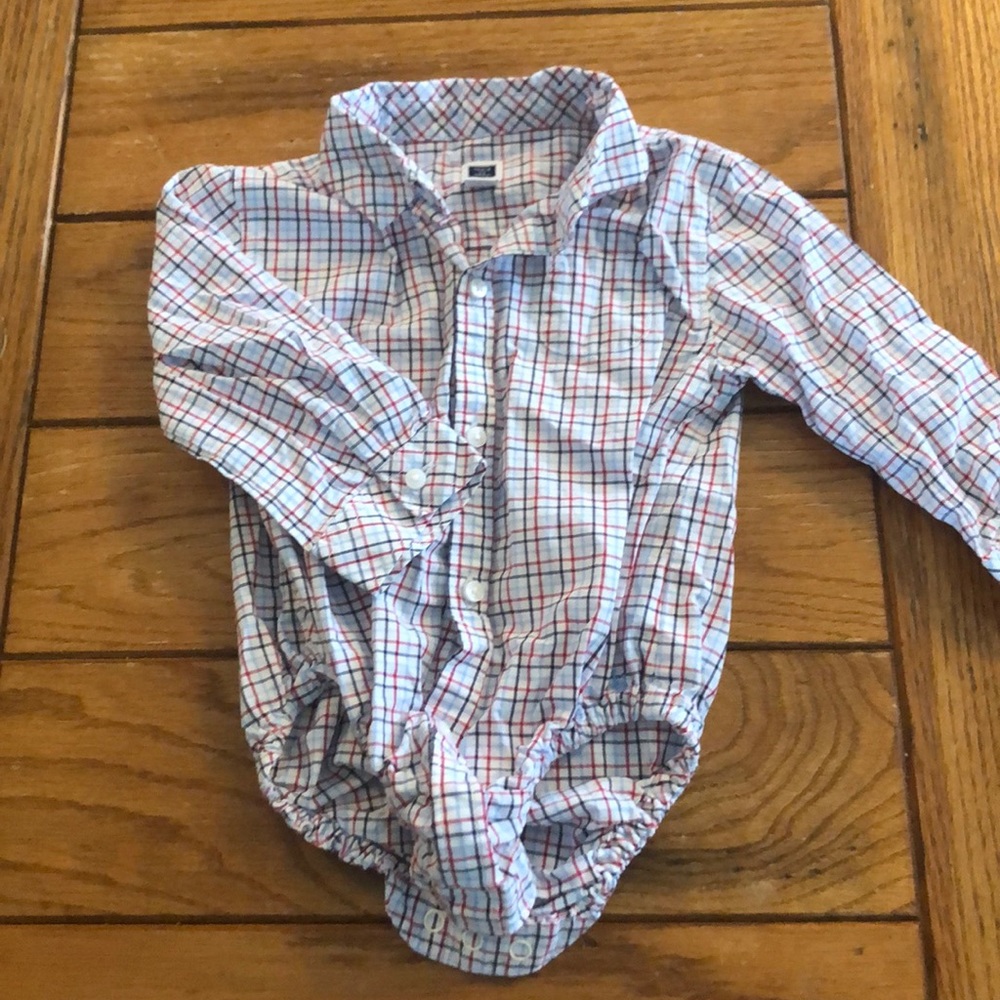 Janie and Jack collared onesie
